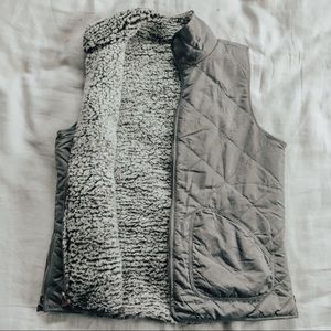 Reversible Grey Olive Vest